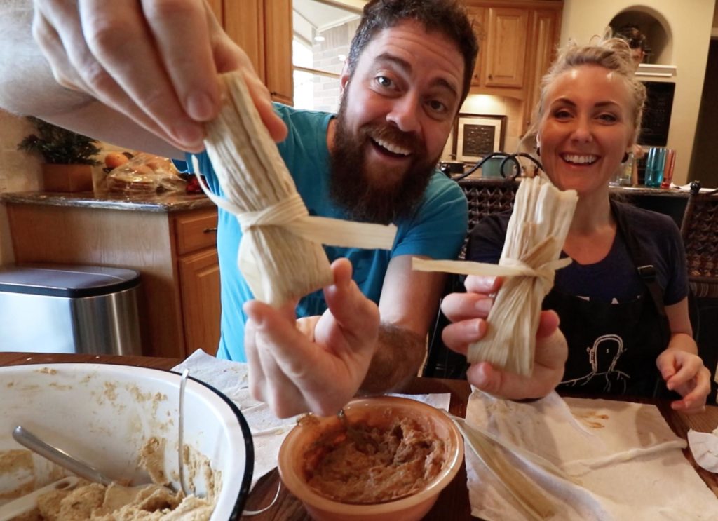 Pork Tamale Recipe - Brian and Erin Tie Tamales