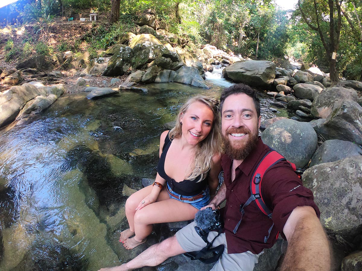 Pozo Azul, Minca Colombia - Brian and Erin