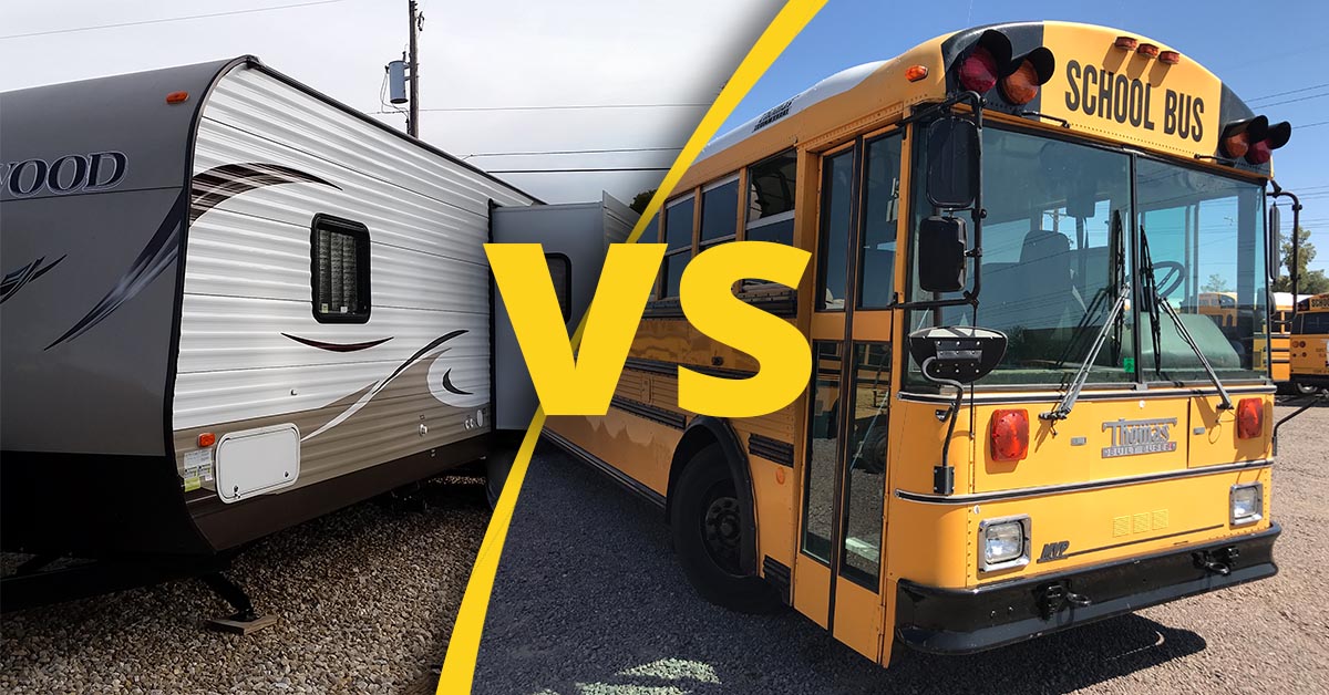 Buy a school bus RV vs Skoolie