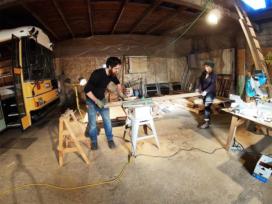 Ripping Reclaimed Barn Wood Into Floor Boards