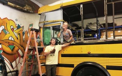 Bus Build: Painting our Walls and Ceiling for our Bus Conversion – S03E22 -  ReHabit8