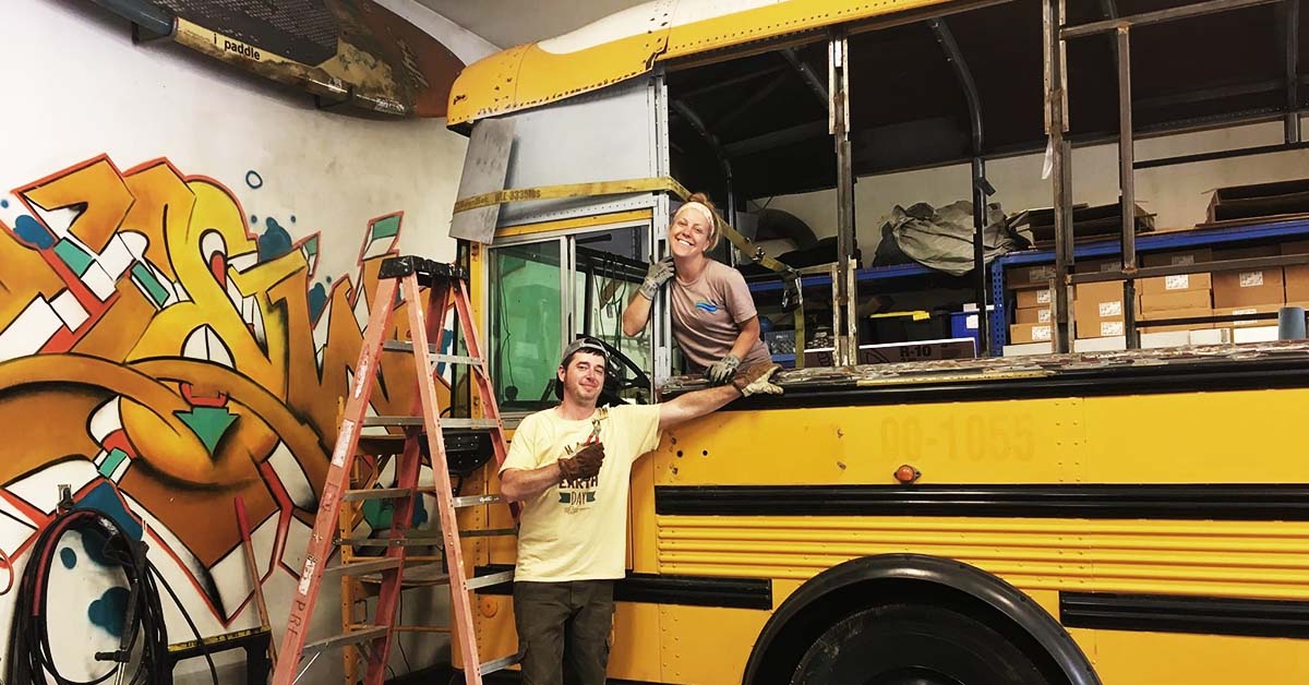 Gus The Bus Roof Raise - Skoolie Title Story in Wisconsin Mobile Home Title